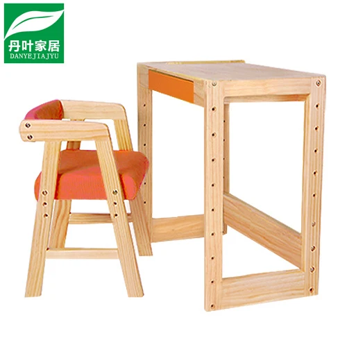 New Durable student desk chair set the height adjustable children learning table solid wood furniture set multicolor optional New Durable student desk chair set the height adjustable children learning table solid wood furniture set multicolor optional