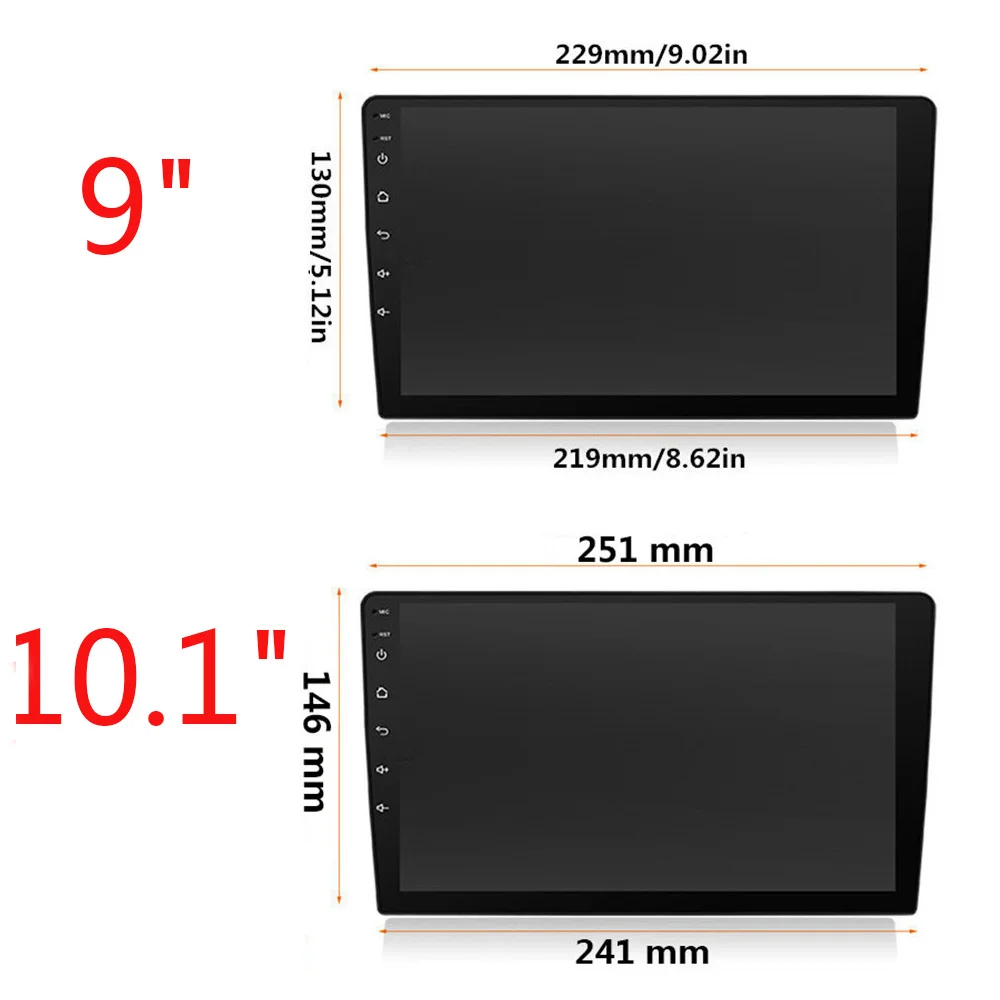 2+ 16 GB/32G 1din Android 9,1 Автомобильный Центральный Multimidia 9 10,1 дюймов Авто Радио 1 Din Gps Fm USB автомобильный стерео Универсальный 50