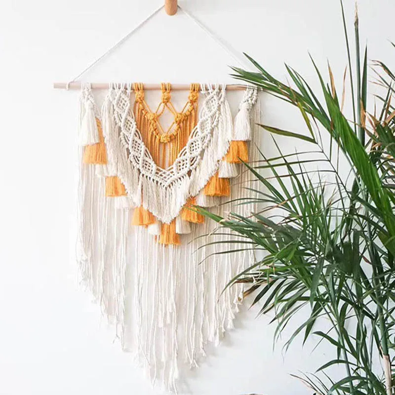 new arrival macrame tampestry rope weaving wall hanger for home decoration
