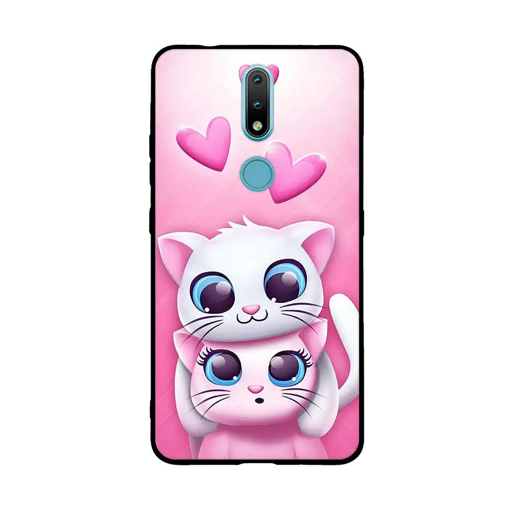 A For Nokia 2.4 Case Soft TPU Silicone Phone Cases For Nokia 2.4 Back Cover Cool Fundas for Nokia2.4 2020 6.5 inch Shell Bags phone belt pouch Cases & Covers