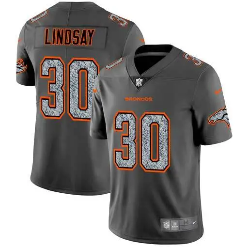 AS PICTURE Мужская Черная майка Denver Phillip Lindsay Broncos - Цвет: AS PICTURE