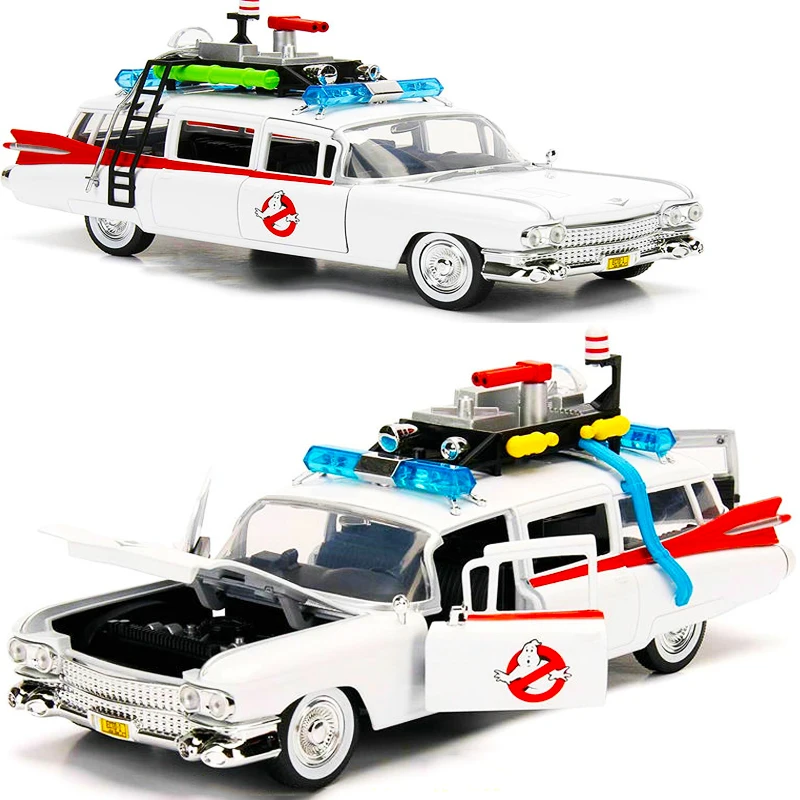 1:24 1984 Ghostbusters сплав литье под давлением классическая модель автомобиля моделирование ретро коллекция металлический автомобиль Коллекционная работа