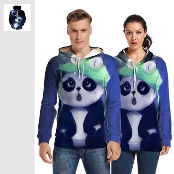 

Panda Hoodie 3d Digital Printing Loose Casual Long Sleeve Sweatshirt