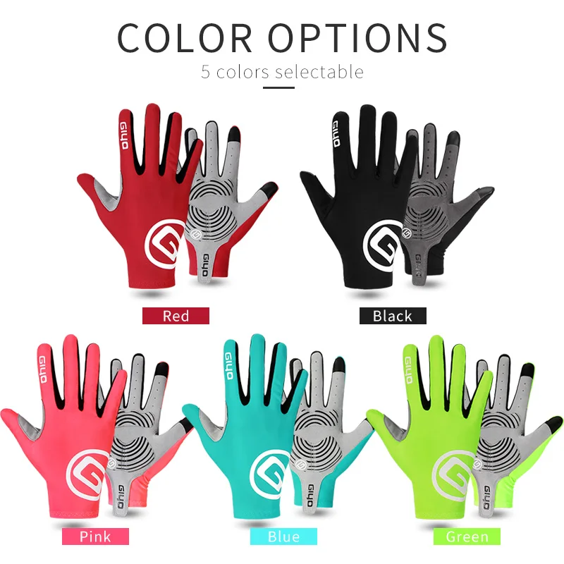 Перчатки для велоспорта с длинным пальцем для мужчин и женщин, гелевые велосипедные перчатки, S-2XL перчатки для горного велосипеда, перчатки для горного велосипеда, красные/розовые/черные/синие/зеленые