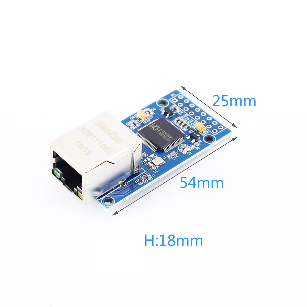 DC 3,3 V 5V CH9121 Ethernet сетевой Модуль UART к RJ45 конвертер TCP/IP 100M 802,3