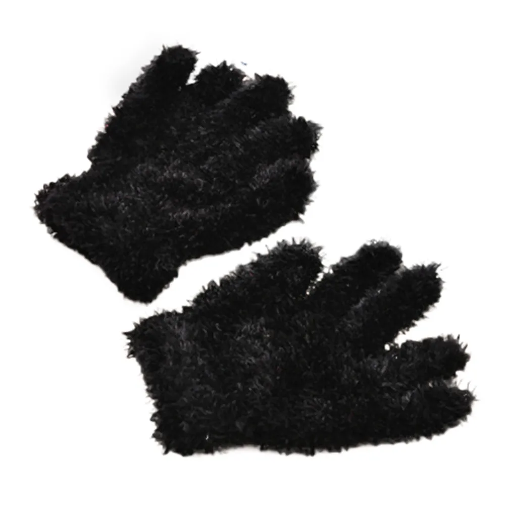Детские перчатки; Плюшевые коралловые перчатки для новорожденных; пушистые милые перчатки с длинными пальцами для малышей; теплые ветрозащитные перчатки для детей; для мальчиков и девочек