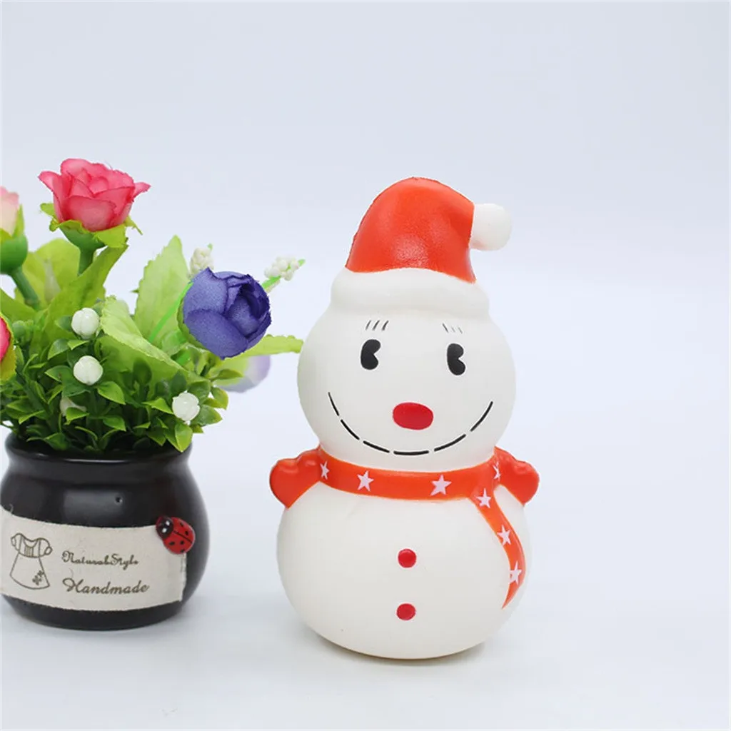 1/4 шт Мини Рождественский Снеговик Squishies кукла подарки для детей Красочные Мультяшные ароматизированный медленно поднимающийся игрушки для снятия стресса Squeeze игрушки