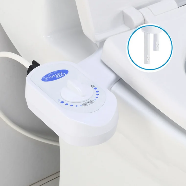 

Health Faucet Amazon Hot Selling Body Cleaner without Electricity Toilet Seat Cover Flusher Single Cold Double Jet Hip Wash Fu t