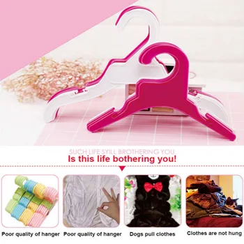 

Pet Clothes Storage Pet Dog Cat Clothes Rack Dogs Coat Hanger Plastic Puppy Big Dog Hanger Closet Organizer S/L Pet Supplies