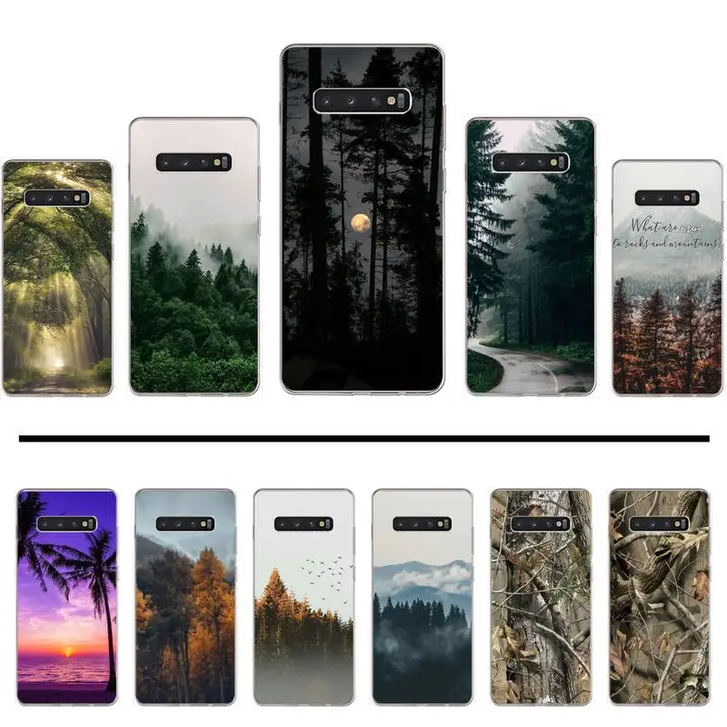 

tree plants hot Realtree Real black Phone Case Hull For Samsung Galaxy S5 S6 S7 S8 S9 S10 S10e S20 edge plus lite