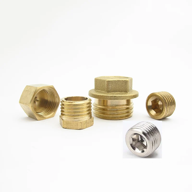 1/8" Female BSP Brass Pipe Fitting Cap Connector 
