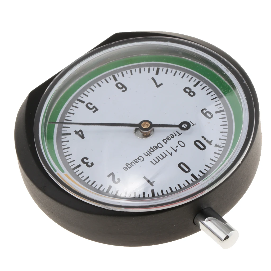 0-11mm Tyre Tread Depth Gauge Car Vehicle Motorcycle Trailer Wheel Measure Red/Yellow/Green Zones