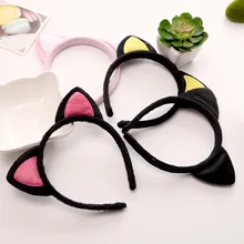 Новинка 4510, стильная головная повязка с кошачьими ушками и лисой для детей и взрослых, плюшевая головная повязка, аксессуары для волос с кошачьими ушками, экспорт из Южной Кореи