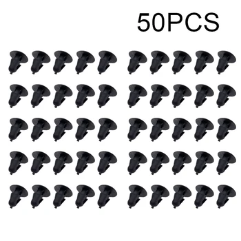 

50PCS 5mm Car Door Trim Panel Clip Push Fastener Retainer Plastic Fits For Toyota Interior Fasteners Clips