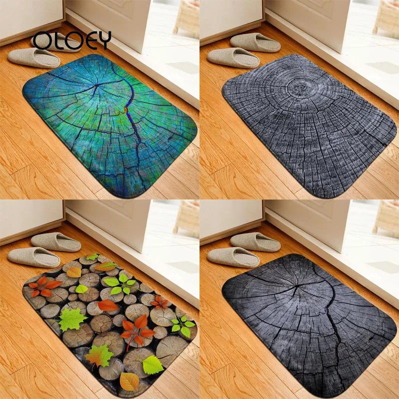 Wood Goose Mat Wood Annual Ring Wood Floor Mat Wood Carpet 40