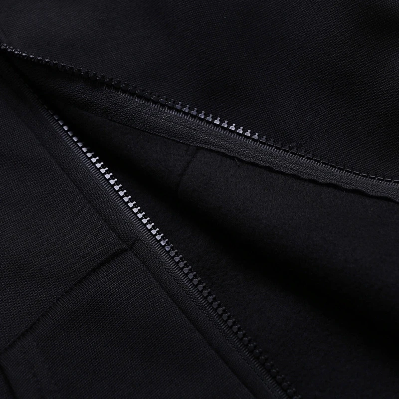 Hip Hop Hoody Punk Hoodies Sweatshirt Slimming Body Letter Printing Zip Up Hoodies Sweatshirts Urban Casual Sport Jersey Lady