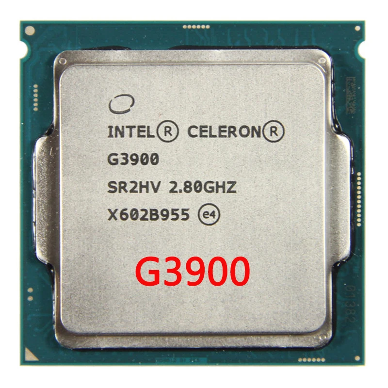 Процессор Intel Celeron G3900 для настольного компьютера процессор с двойным отверстием 2