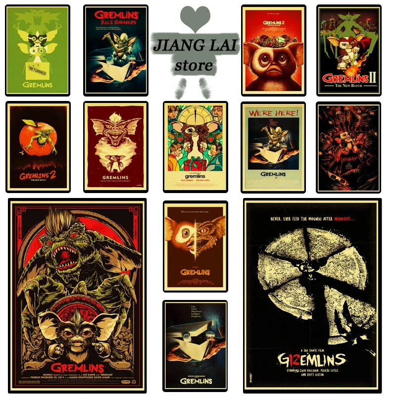 Винтажные постеры Gremlins принты настенная живопись высококачественный