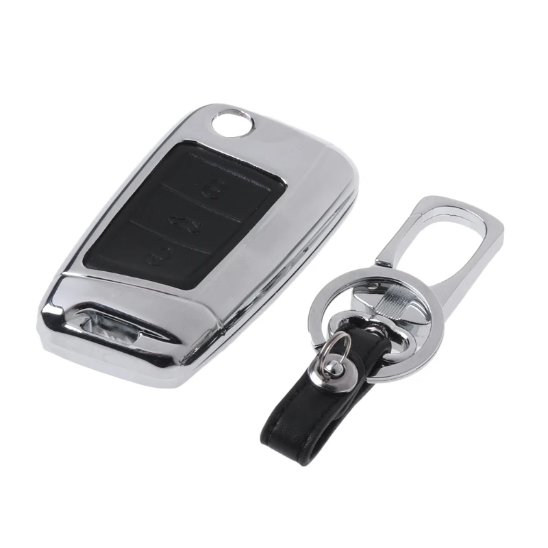 

Zinc Alloy+Leather Car Key Case Cover For Skoda Octavia 1 2 3 A5 A7 Rapid Fabia Key Case for Car