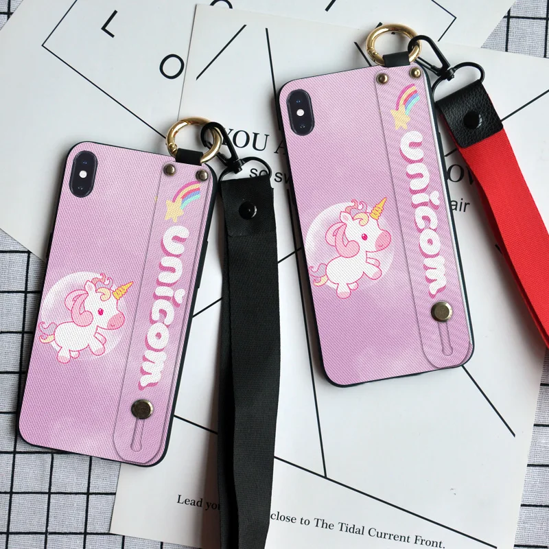 

Phone Holder Case For iPhone 11 Pro XS XR XS MAX Soft TPU Neck Wrist Strap Lanyard Case For iPhone X 8 7 Plus 6 6S Plus