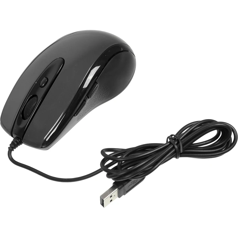 Мышь A4 V-Track Padless N-708X-1, проводная, USB, серый