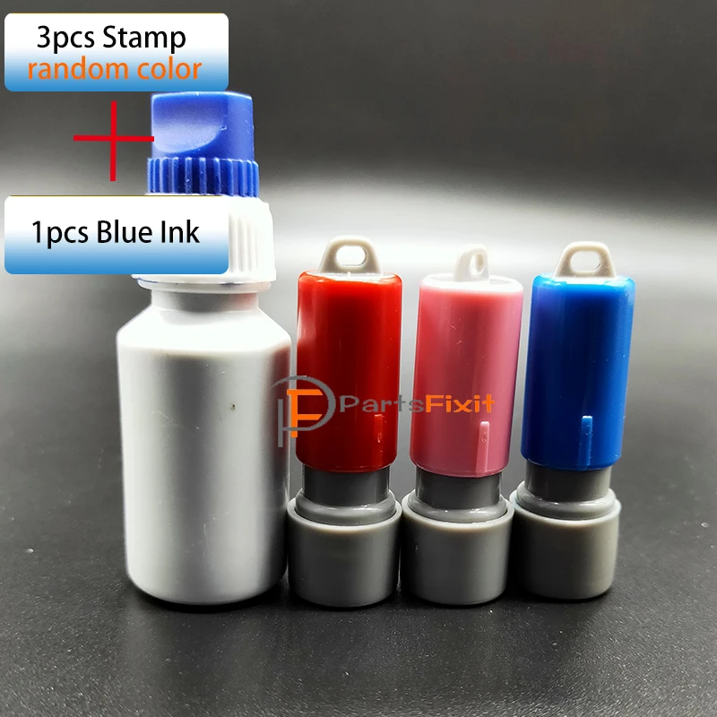 3 Stamp 1 Ink Заказной штамп гарантийное уплотнение с вашим логотипом самописание для ремонта телефона мастерской DIY печать - Цвет: 3 Stamp 1 Ink