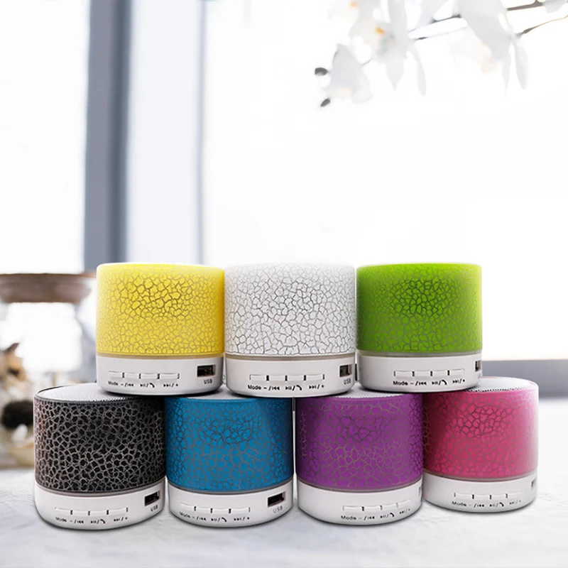 WPAIER A9 Burst pattern Wireless Bluetooth speaker LED Colorful mini bluetooth speaker Support TF card outdoor portable