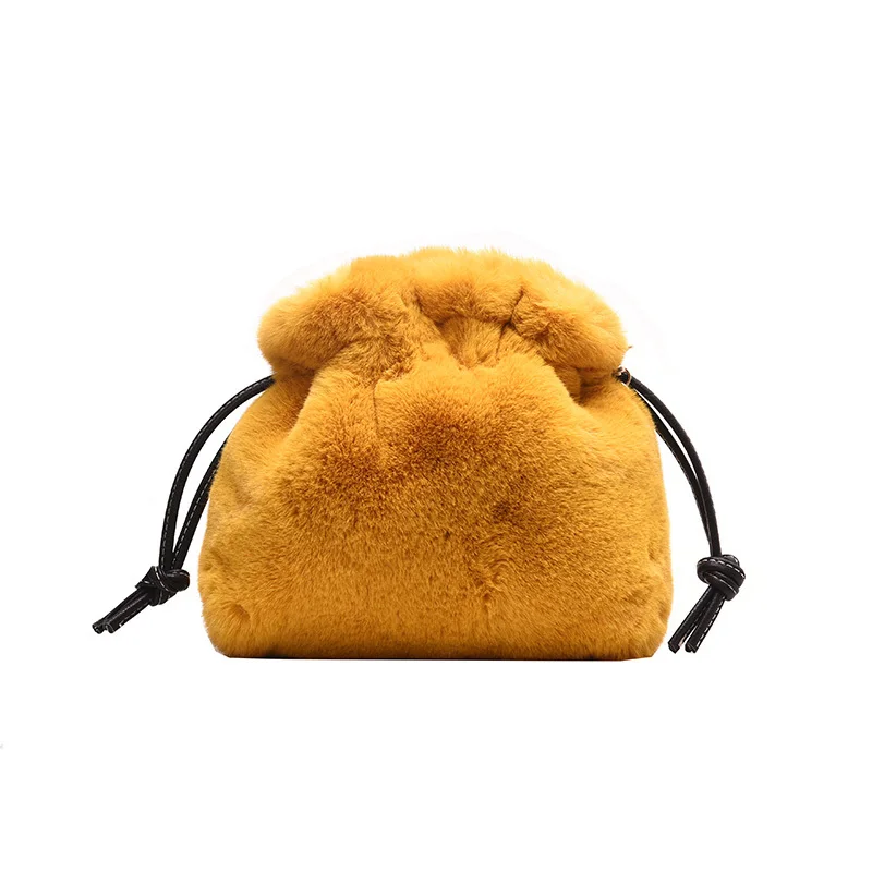 

Fashion Shoulder Bag Solid Color Versatile Corduroy Bucket Bag Large Capacity Casual Ladies Messenger Bag Travel Essential