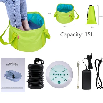 

Mini Foot & Body Bath ionic Detox Massage Machine Cell Foot Bath Machine Ionic Cleanse Foot Spa Aqua With Foldable Foot Basin