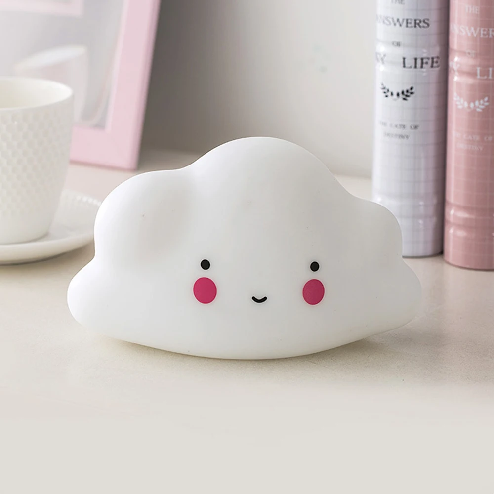Style5 Cloud Детская комната, украшение, светодиодный ночник, кровать, мультяшная игрушка, украшение для спальни, звезда, форма, свет, детский ночник - Испускаемый цвет: Style5 Cloud