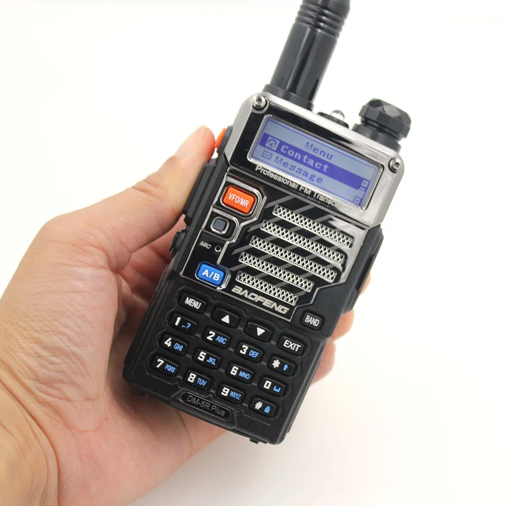 Новинка BAOFENG DM-5R Plus DMR цифровое радио DM5R PLUS двухдиапазонное радио 144/430 МГц fm-трансивер Dual Time slot UV Walkie Talkie