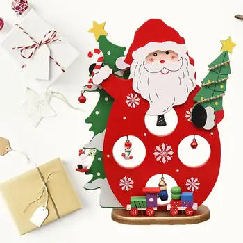 

Santa Snowman Wooden Christmas Decor Desktop Decorative Ornament 2020 New Year Party Decoration Home Mall Ornament