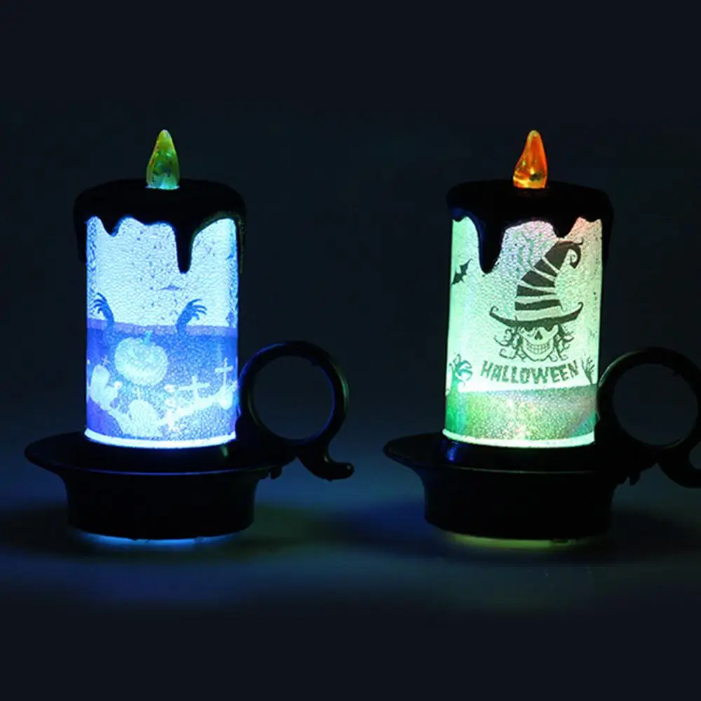 

Halloween Decoration LED Candle Light Electronic Lamp Table Decoration Props With Button Batteries Christmas Light