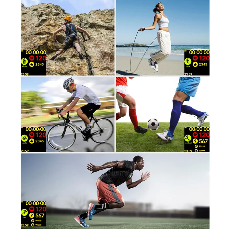 GT Smartwatch IP68 Waterproof Wearable Device Bluetooth Pedometer Heart Rate Monitor Color Display Smart Watch For Android/IOS