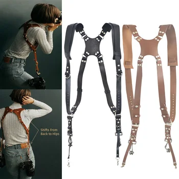 

High Quality Camera Strap Accessories Shoulder Leather Harness for DSLR SLR Cameras Outdoor