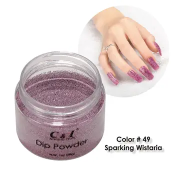 

28g Dipping Powder -Color NO.49# Sparking Wistaria - Pearl Shine Color System