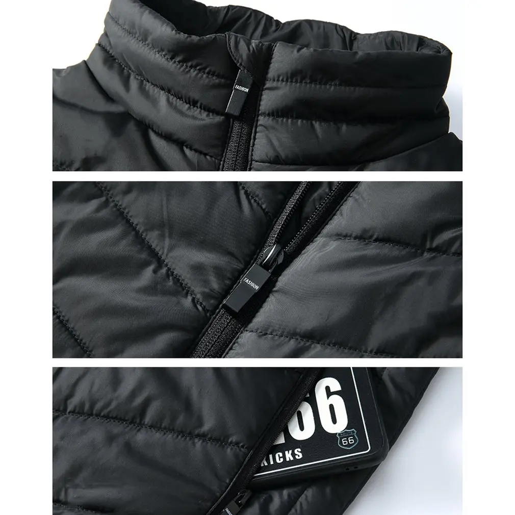USB нагреватель охотничий жилет с подогревом куртка с подогревом зимняя одежда для женщин и мужчин Тепловая Верхняя одежда без рукавов пальто для походов и альпинизма