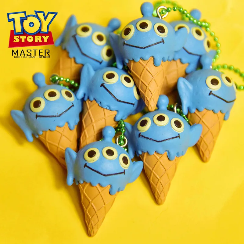 12pcs 4 5cm Disney Toy Story Mania Three Eyes Ice Cream Game Simulation Ice Cream Cartoon Doll Model Pendant Diy Decoration Action Figures Aliexpress