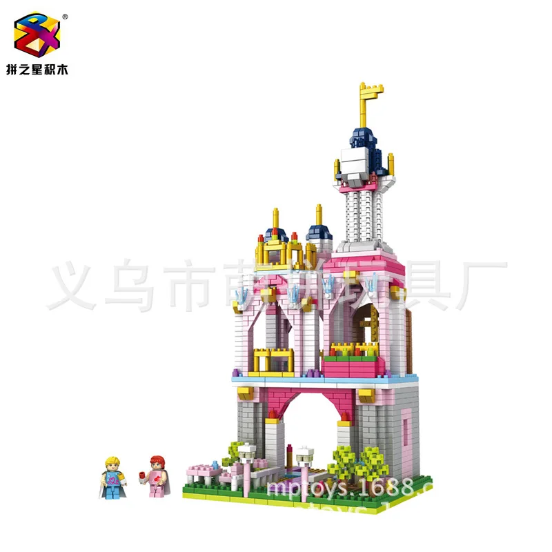 

Spell Star 9911-1 GIRL'S Creative DIY Douyin Early Childhood Educational Assembled Small Particles of Diamond Building Blocks To