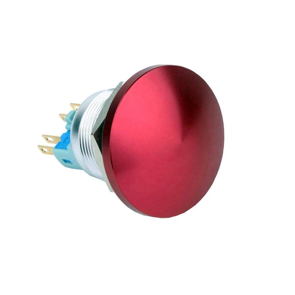 

Push Button 22mm Mushroom Waterproof Metal Switch Aluminum Red Green 12V 24V 48V 110V 220V