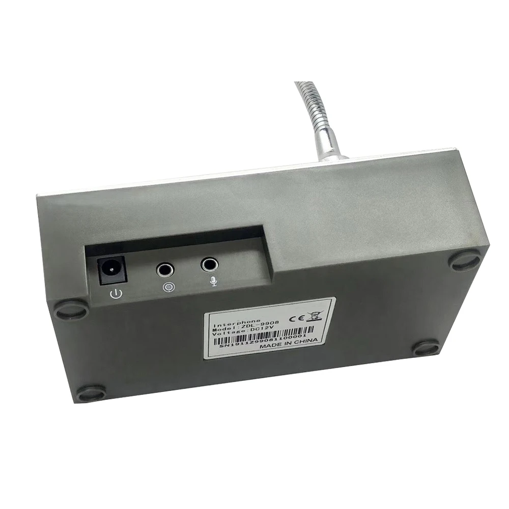 Two-way Call Through the Window Glass Counter Intercom Speaker System of the Shop Office Window Microphone Intercom Speaker