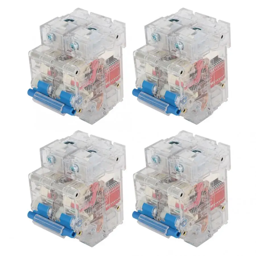 Миниатюрный воздушный выключатель DZ47 2P 690V AC 63A/80A/100A/125A с прозрачным пластиковым внешним чехол MCB