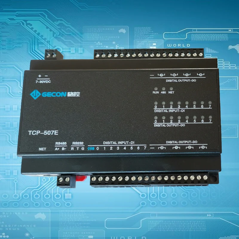 8DO релейный выход 8DI переключатель вход, RJ45 порт TCP Ethernet IO модуль modbus контроллер, совместимый с RS485 232
