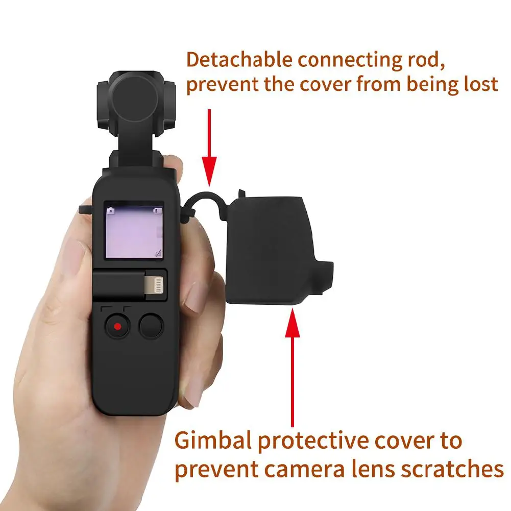 Для DJI OSMO Карманный Протектор набор Мягкий силиконовый чехол с шеей/ремешок для запястья для Osmo Карманный карданный