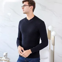 New 100% wool jacquard Pullover for young fashionable semi-high collar pure wool sweater men in autumn and winter of 2019 New 100% wool jacquard Pullover for young fashionable semi-high collar pure wool sweater men in autumn and winter of 2019