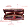 Long Wristlet Wallet Purse Genuine Leather Wallet Female Fashion Zipper Women Wallets Card Holder Clutch Ladies Wallets 3