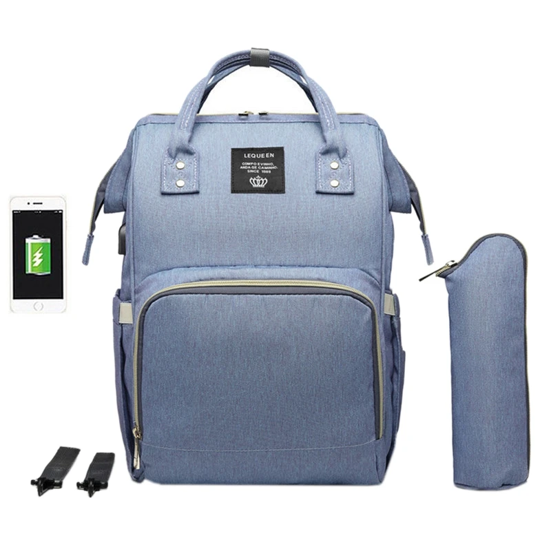 LEQUEEN USB сумка для подгузников для ухода за ребенком большая емкость рюкзак для мам мокрая сумка для мам водонепроницаемая сумка для