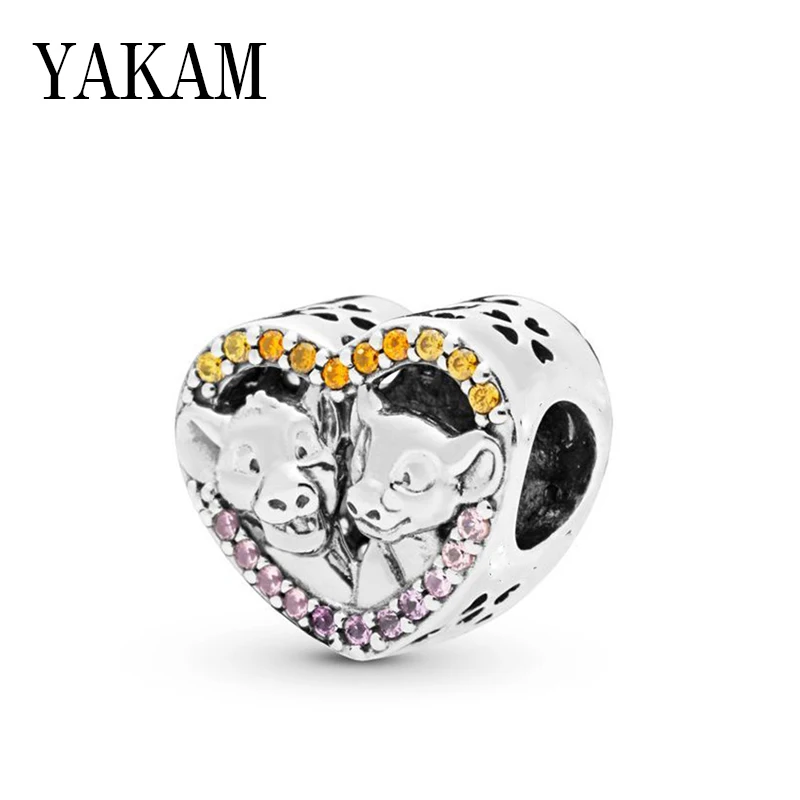 

Heart Lion King Charm Fit Original Pandora Bracelet Europe Charms Bracelets Nala Simba Beads for Jewelry Making Women Love Gifts