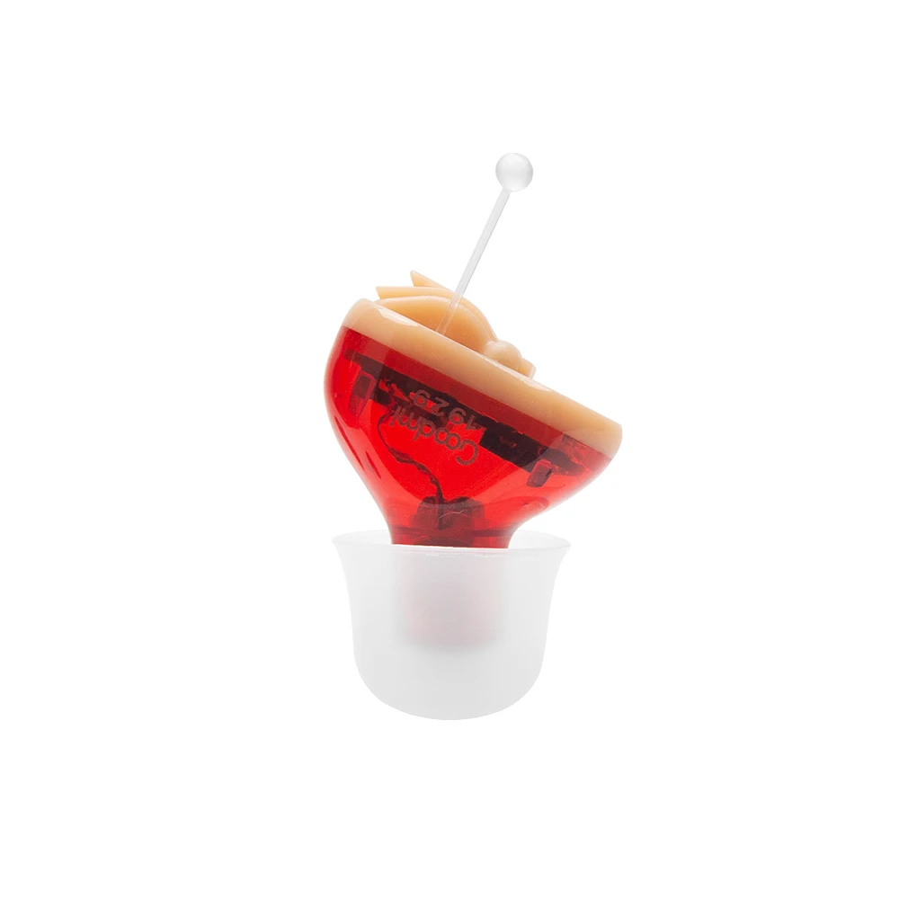 Red for Right Ear CIC слуховые аппараты Невидимый усилитель для уха внутренний слуховой аппарат низкий уровень шума Регулируемый уход за ушами - Цвет: Red for Right Ear