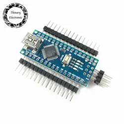 100 шт./лот Nano Atmega168 контроллер совместим для arduino nano Atmega168P CH340 CH340C заменить CH340G USB-драйвер без кабеля